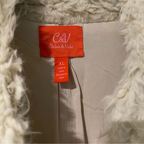 Cream Sherpa Vest - Picture 3 of 6